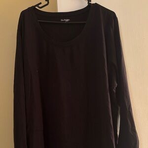 Kim Rogers Elegant Black Long Sleeve Top
